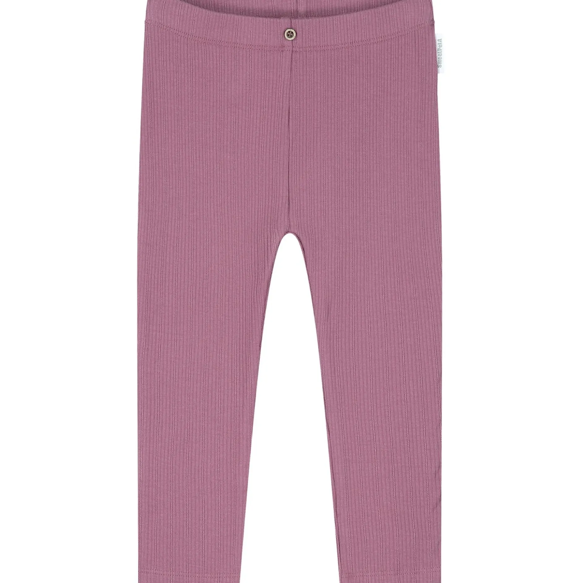 Broeken & Leggings|Broeken & Leggings*Sweet Petit peuter legging Veerle effen roze Dark Mauve Purple