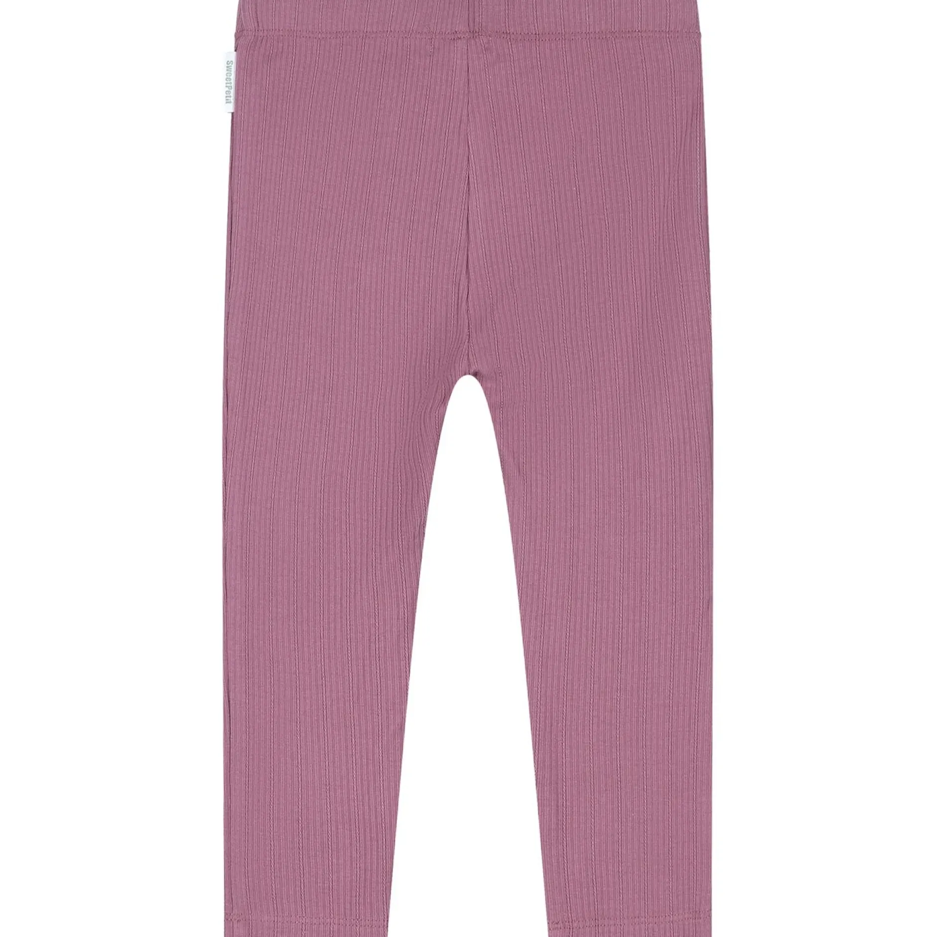 Broeken & Leggings|Broeken & Leggings*Sweet Petit peuter legging Veerle effen roze Dark Mauve Purple