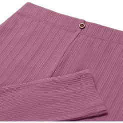 Broeken & Leggings|Broeken & Leggings*Sweet Petit peuter legging Veerle effen roze Dark Mauve Purple