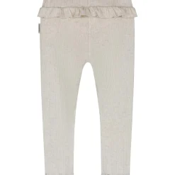 Broeken & Leggings|Broeken & Leggings*Sweet Petit peuter legging Pien  effen beige Soft Ecru Melange