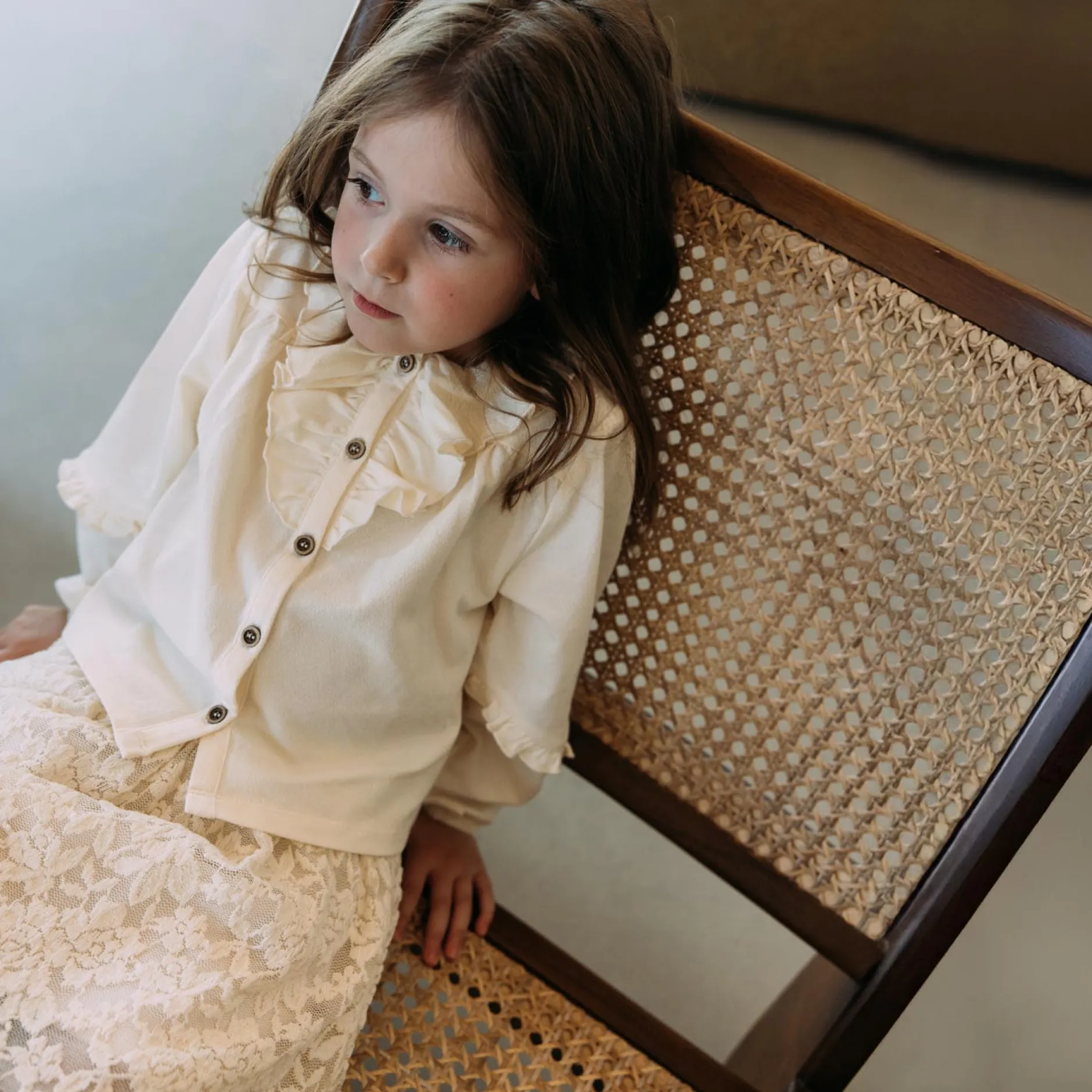 Jurken & Rokken|Jurken & Rokken*Sweet Petit peuter Rok Vikki bloemen wit Dark Off-White