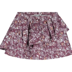 Jurken & Rokken|Jurken & Rokken*Sweet Petit peuter rok Wiep  bladeren multi Soft Ecru Melange