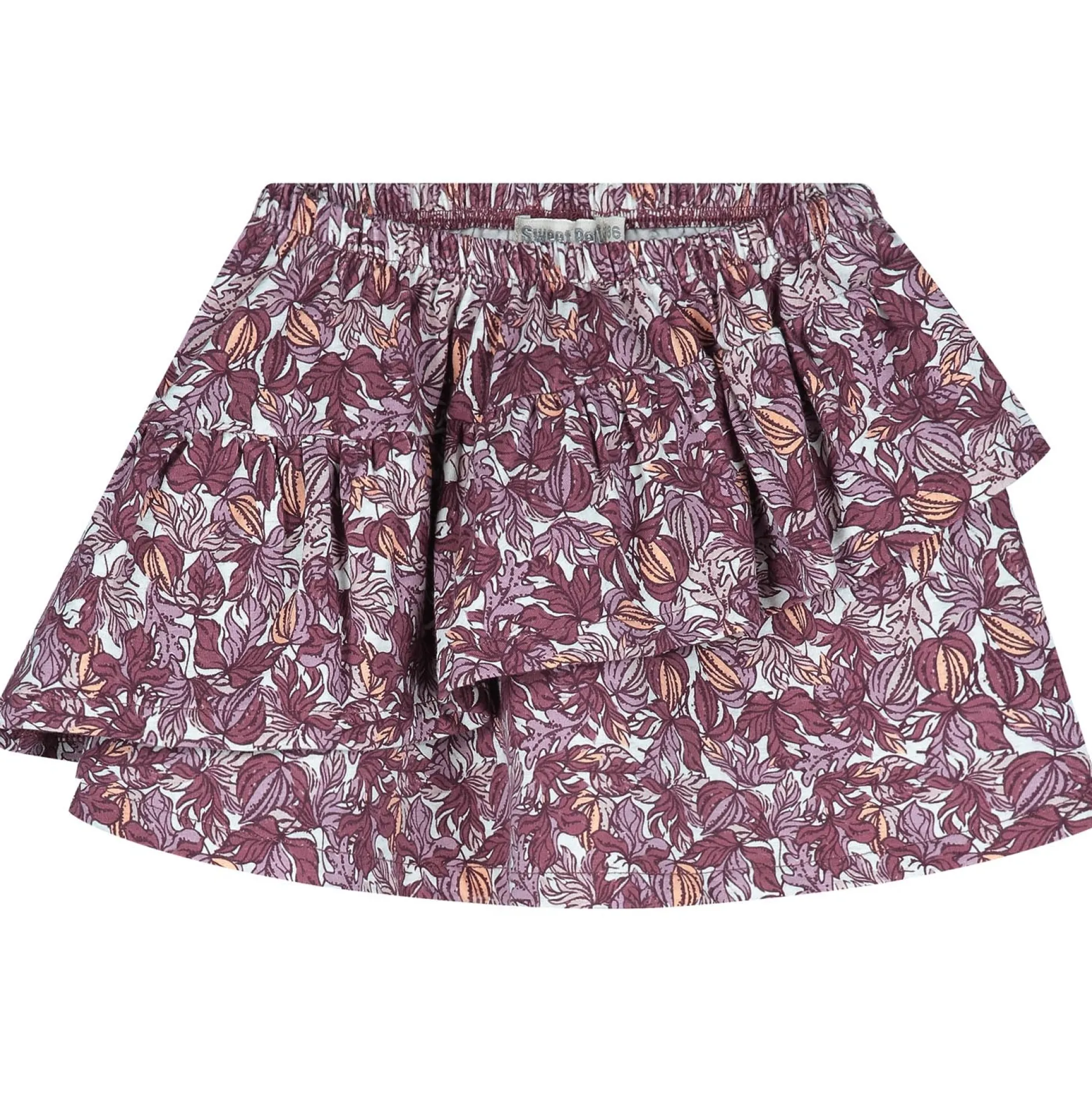 Jurken & Rokken|Jurken & Rokken*Sweet Petit peuter rok Wiep bladeren multi Soft Ecru Melange