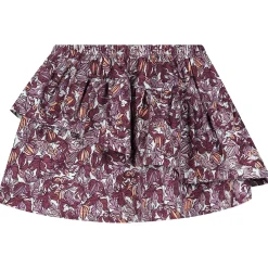 Jurken & Rokken|Jurken & Rokken*Sweet Petit peuter rok Wiep  bladeren multi Soft Ecru Melange