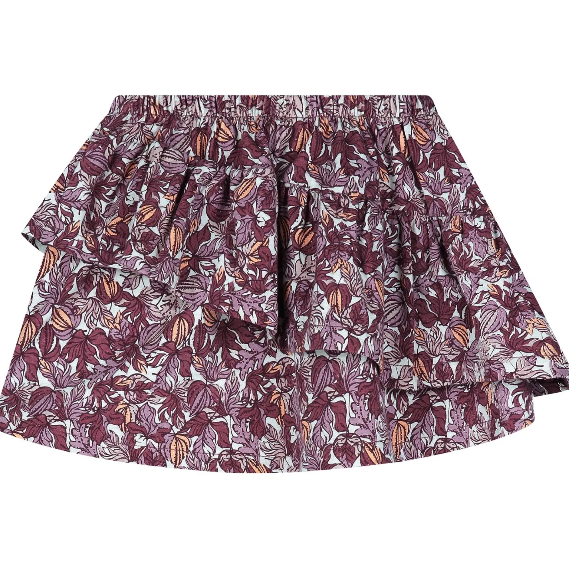 Jurken & Rokken|Jurken & Rokken*Sweet Petit peuter rok Wiep bladeren multi Soft Ecru Melange