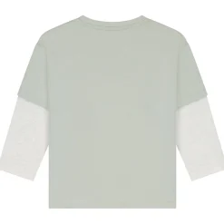 Shirts & Blouses|Shirts & Blouses*Sweet Petit peuter shirt lange mouwen meerkleurig groen Soft Green