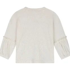 Shirts & Blouses|Shirts & Blouses*Sweet Petit peuter shirt Else lange mouwen effen beige Soft Ecru Melange