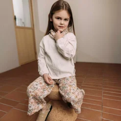Shirts & Blouses|Shirts & Blouses*Sweet Petit peuter shirt Else lange mouwen effen beige Soft Ecru Melange