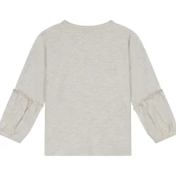 Shirts & Blouses|Shirts & Blouses*Sweet Petit peuter shirt Else lange mouwen printopdruk beige Soft Ecru Melange