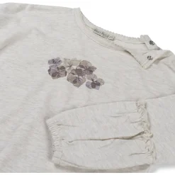 Shirts & Blouses|Shirts & Blouses*Sweet Petit peuter shirt Else lange mouwen printopdruk beige Soft Ecru Melange