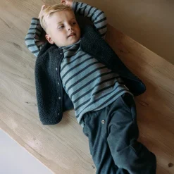 Shirts & Blouses|Shirts & Blouses*Sweet Petit peuter shirt Mees lange mouwen strepen grijs Mid Stone Melange