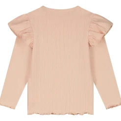 Shirts & Blouses|Shirts & Blouses*Sweet Petit peuter shirt Meave lange mouwen effen roze Light Salmon