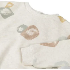 Truien & Sweaters|Truien & Vesten*Sweet Petit peuter sweater lange mouwen all over print beige Soft Ecru Melange
