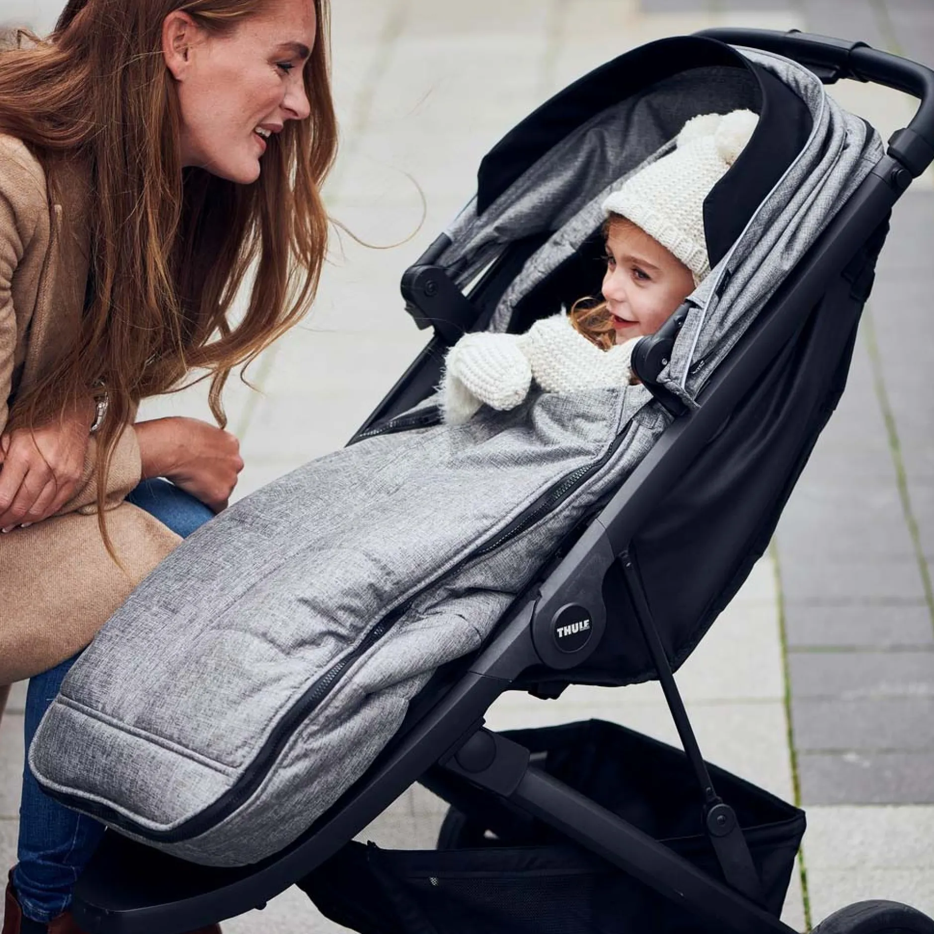 Voetenzakken|Voetenzakken*Thule voetenzak Grey Melange