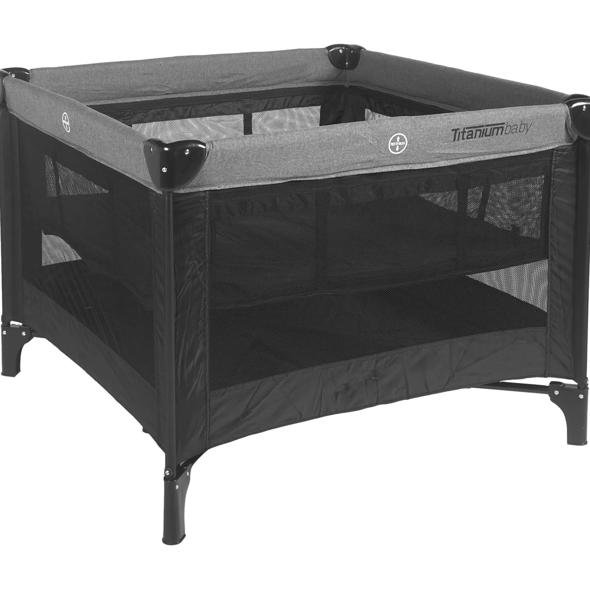 Boxen*Titanium Baby Titaniumbaby inklapbox 100x100cm Black