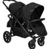 Frames Met Zit|Duo Kinderwagens*Topmark 2 Combi duowagen Black
