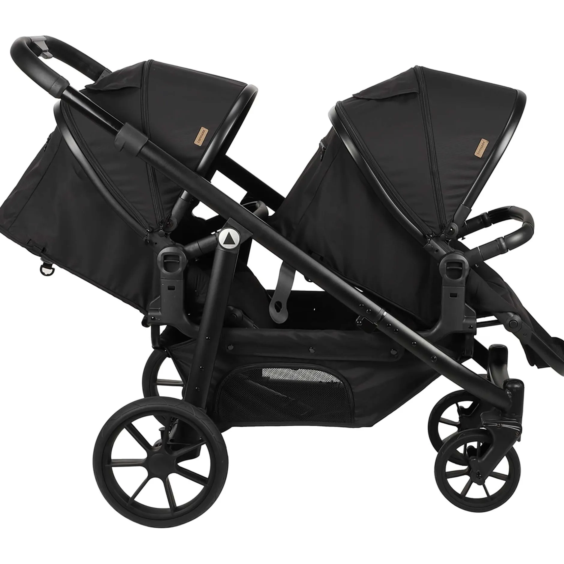 Frames Met Zit|Duo Kinderwagens*Topmark 2 Combi duowagen Black
