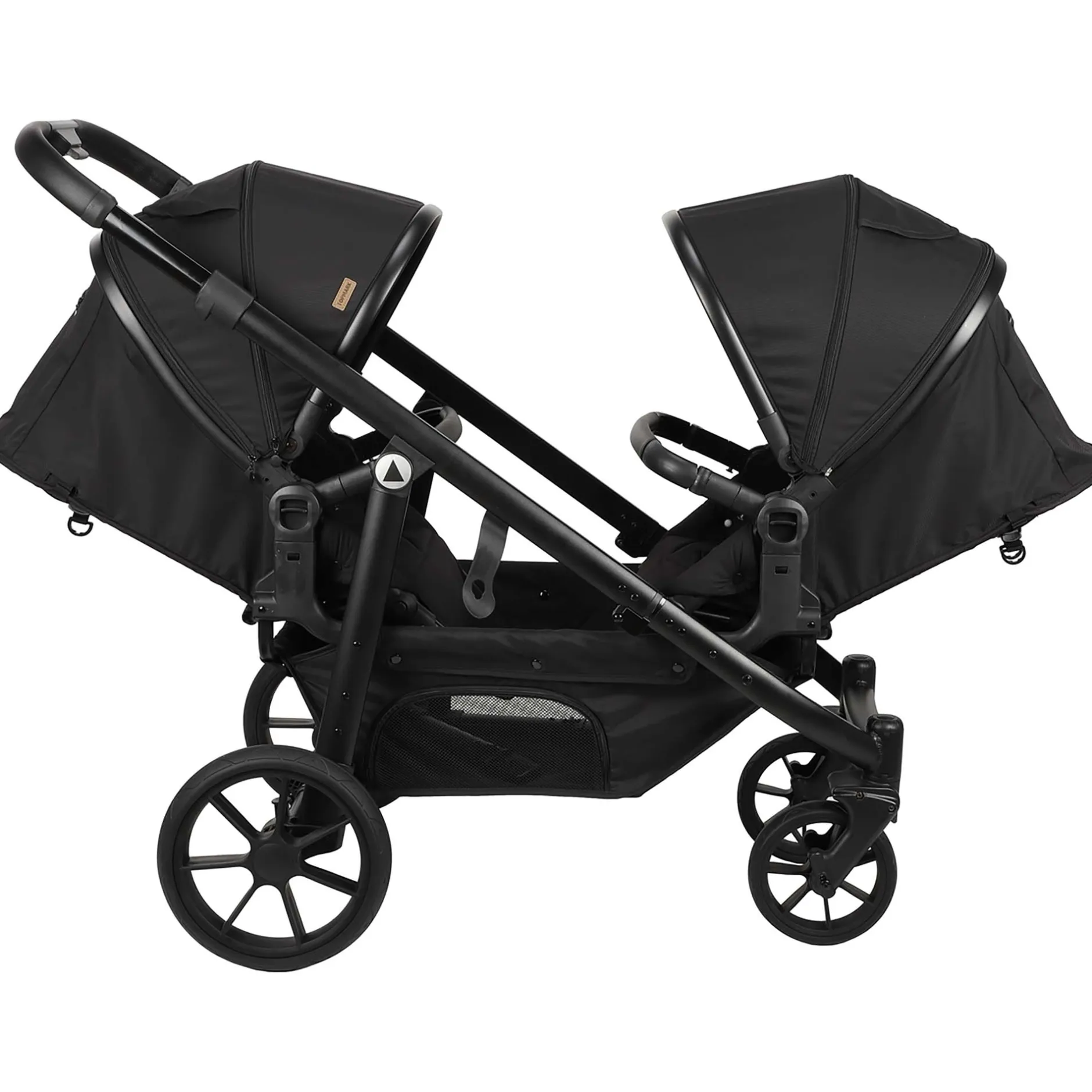 Frames Met Zit|Duo Kinderwagens*Topmark 2 Combi duowagen Black