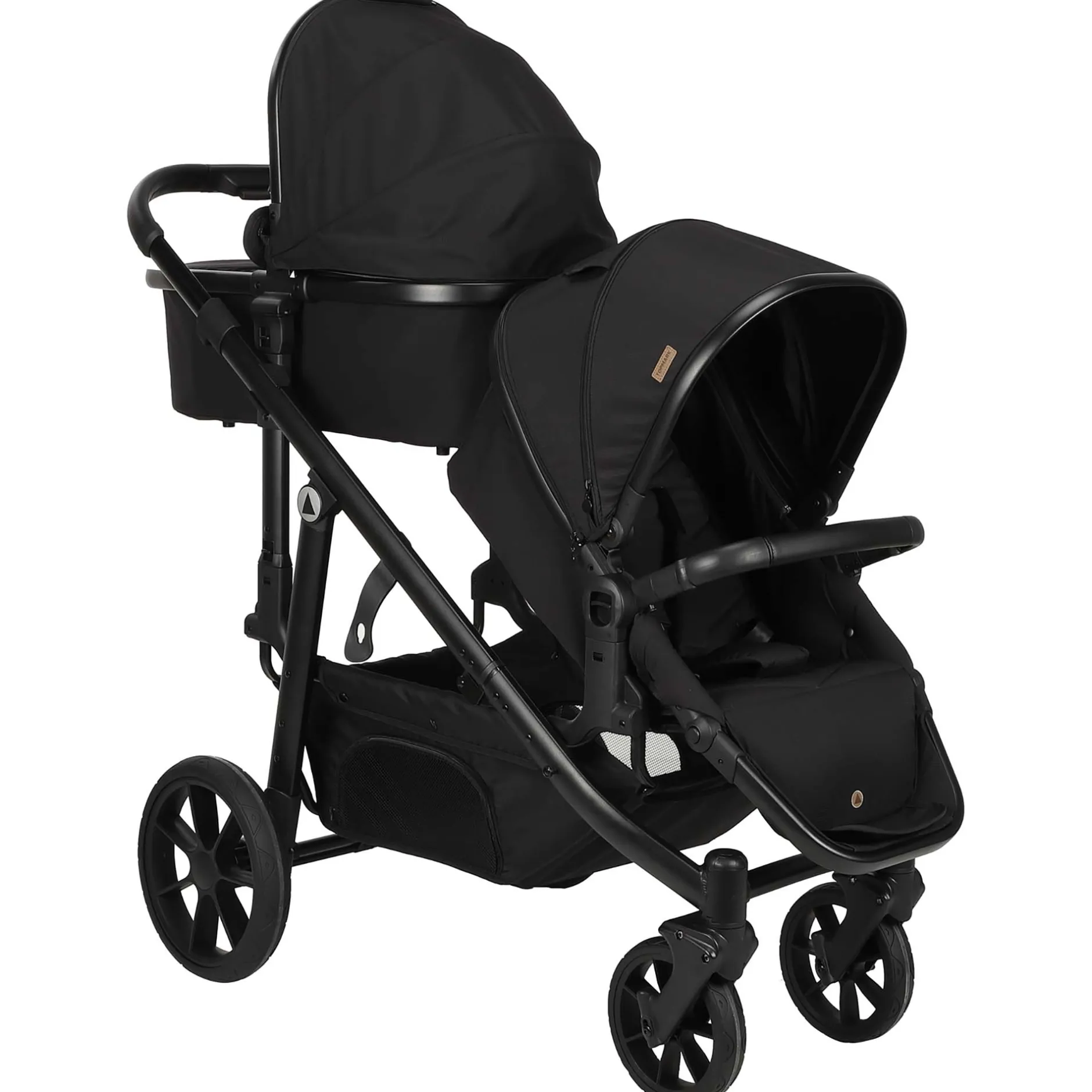 Frames Met Zit|Duo Kinderwagens*Topmark 2 Combi duowagen Black