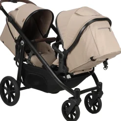 Frames Met Zit|Duo Kinderwagens*Topmark 2 Combi duowagen Sandbrown
