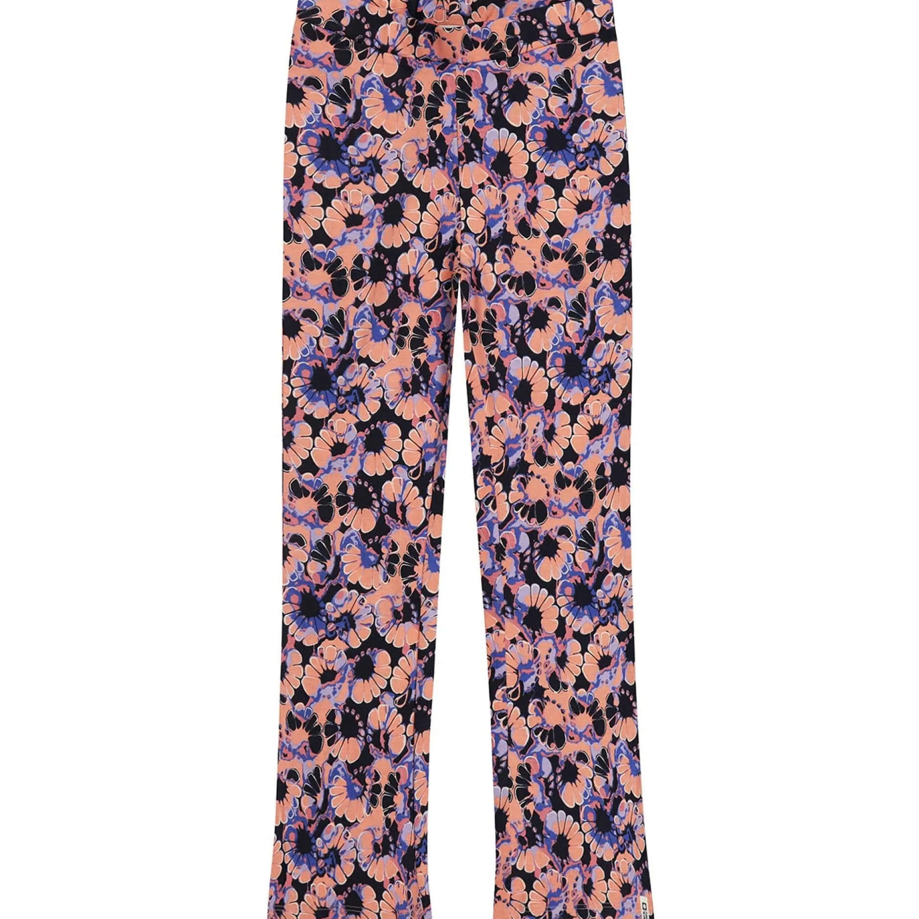 Broeken & Leggings|Broeken & Leggings*Tumble 'n Dry peuter broek flared bloemen roze Dark Blue
