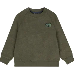 Truien & Vesten|Truien & Sweaters*Tumble 'n Dry peuter sweater lange mouwen printopdruk groen Khakigreen
