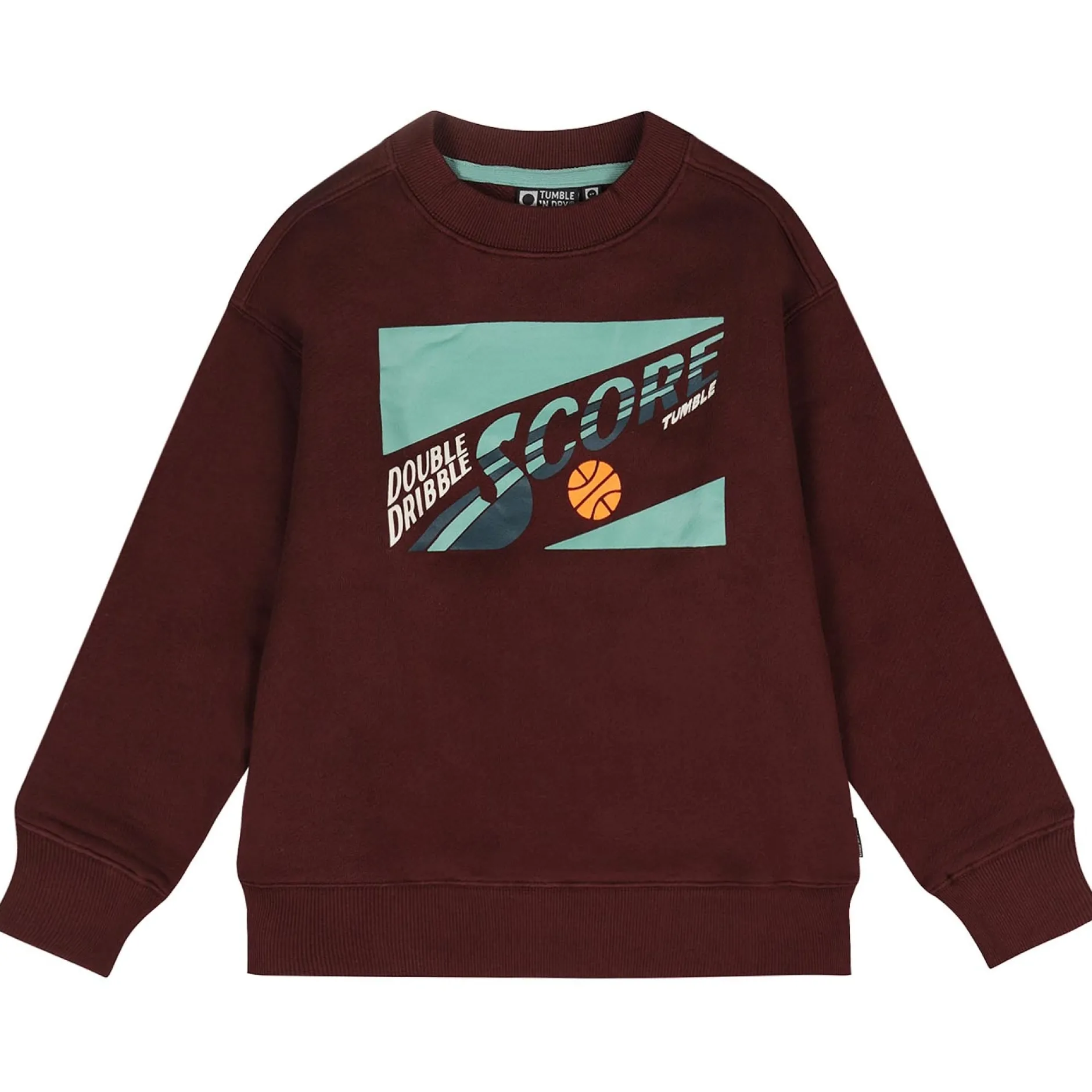 Truien & Vesten|Truien & Sweaters*Tumble 'n Dry peuter sweater lange mouwen printopdruk rood Burgundy Red