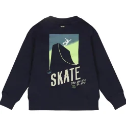 Truien & Vesten|Truien & Sweaters*Tumble 'n Dry peuter sweater lange mouwen printopdruk blauw Dark Blue