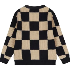 Truien & Vesten|Truien & Sweaters*Tumble 'n Dry peuter trui lange mouwen ruit multi Dark Navy Blue