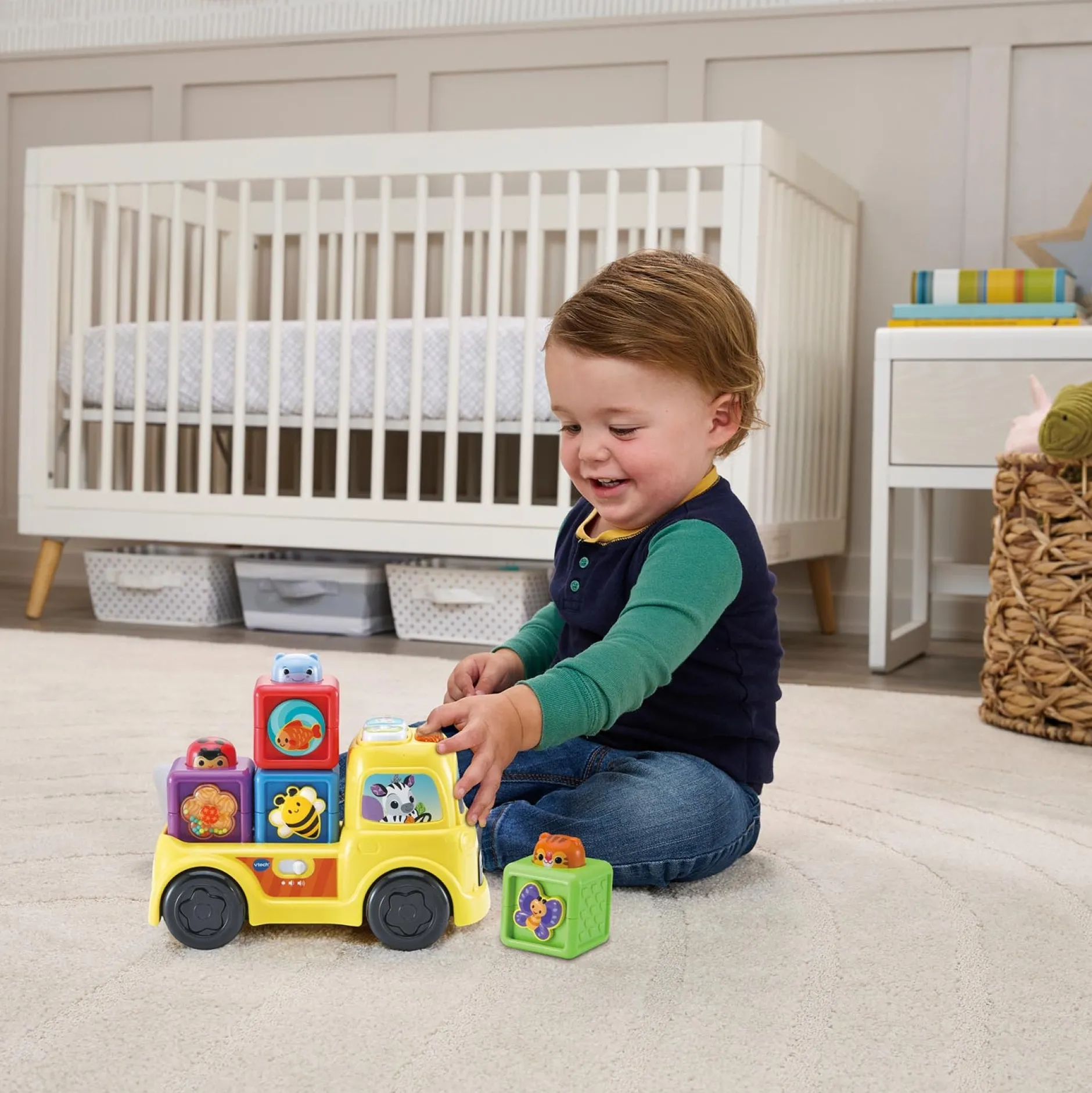 Auto's, Treinen & Garages|Speelgoed Auto's*VTech Blokkenpret Truck Multi