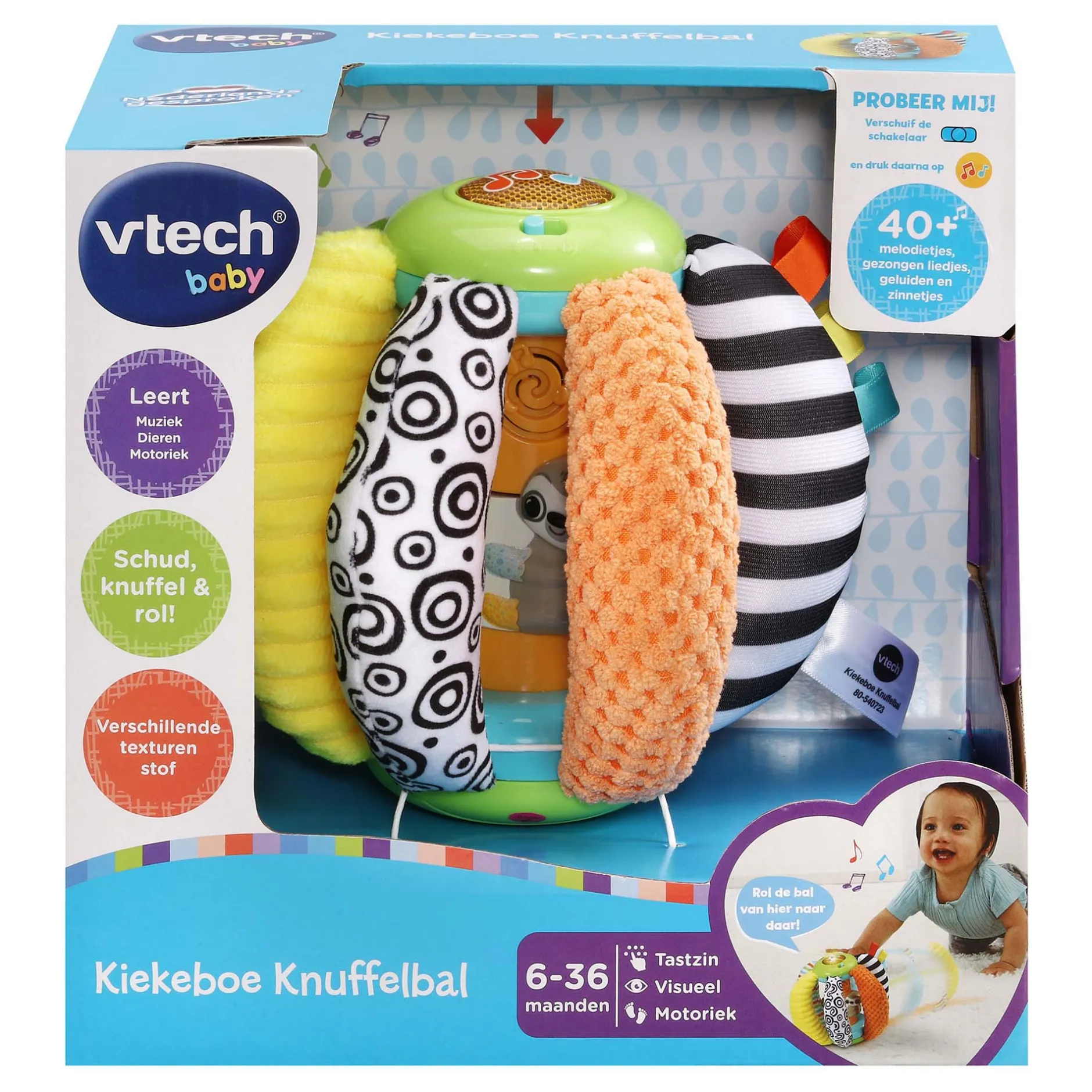 Interactief Speelgoed*VTech kiekeboe knuffelbal Multi
