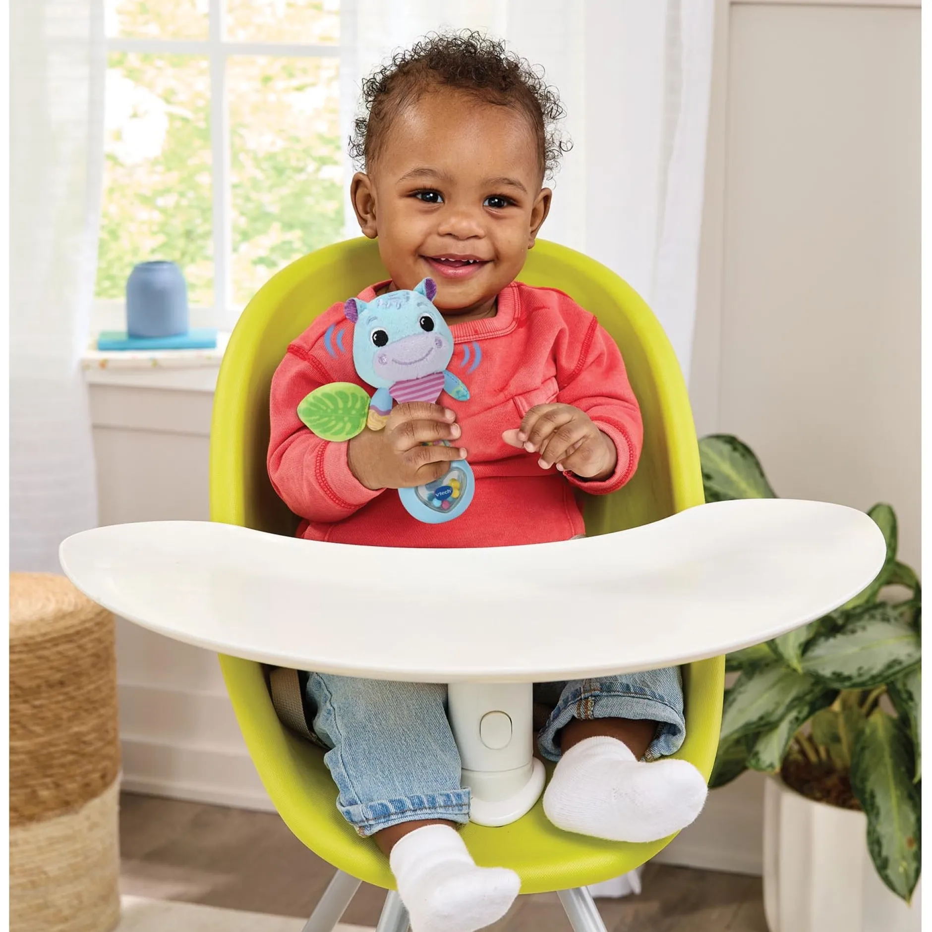 Rammelaars*VTech rammelaar nijlpaard Blue