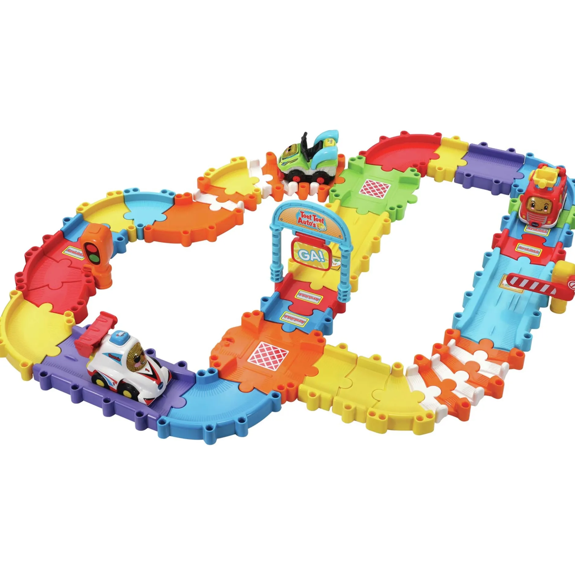 Auto's, Treinen & Garages|Speelgoed Auto's*VTech TTA autobaan Combi Deluxe Multi