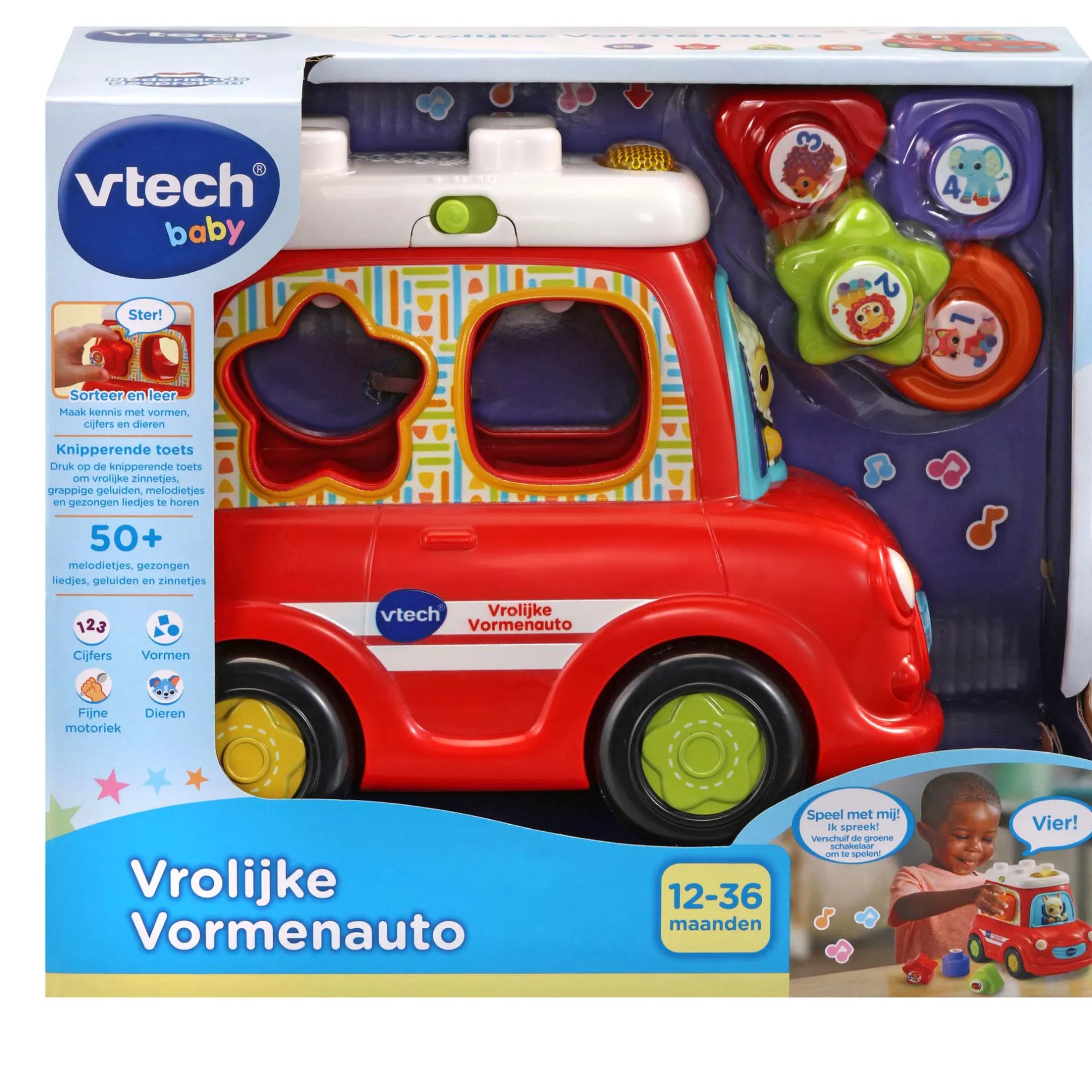 Auto's, Treinen & Garages|Speelgoed Auto's*VTech vrolijke auto Multi