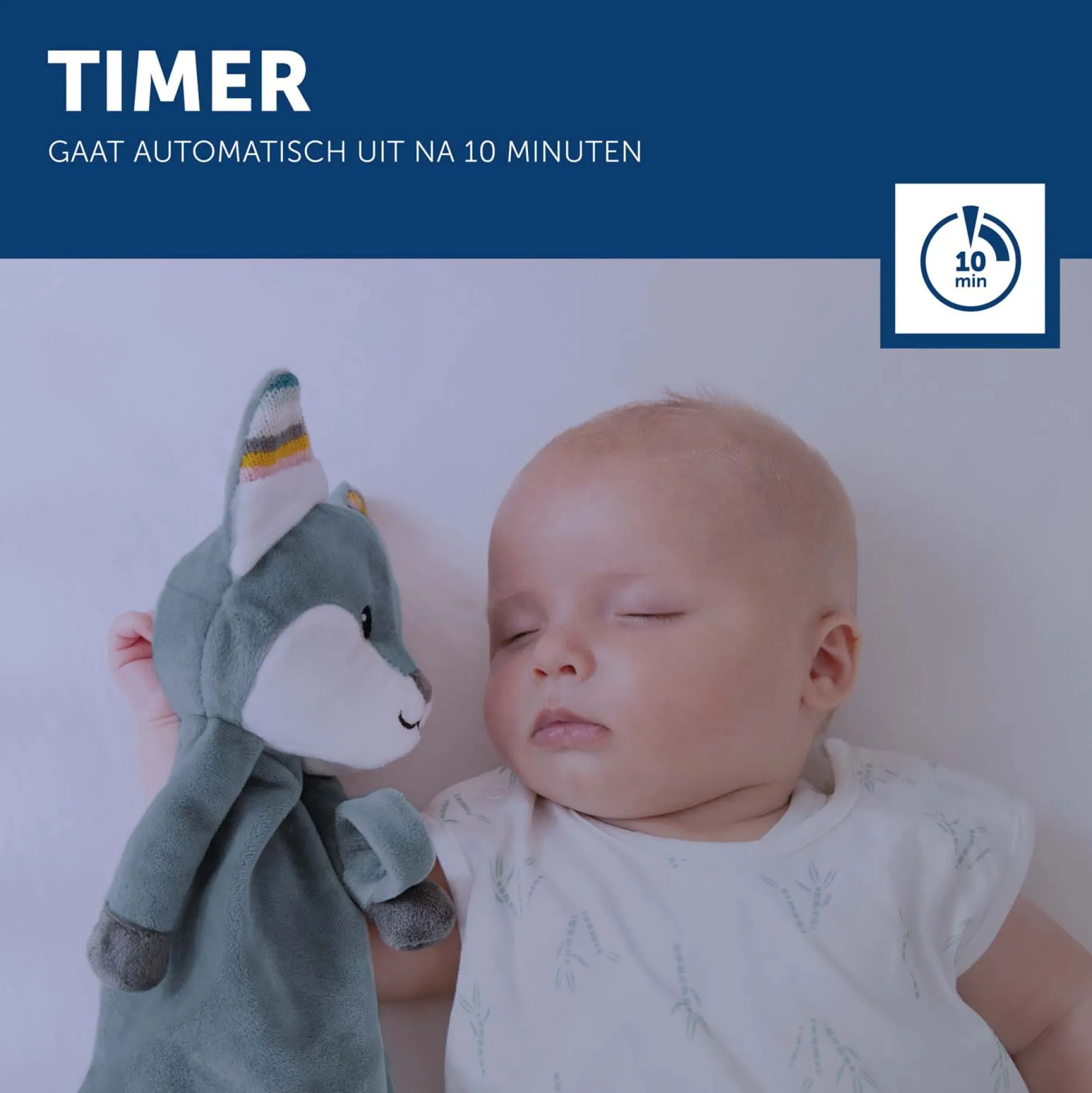Slaaptrainers|Nachtlampjes*Zazu Knuffeldoekje Comforter Felix the Fox groen