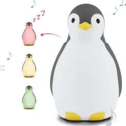 Slaaptrainers|Nachtlampjes*Zazu slaaptrainer nachtlamp met muziek Pam grijs grijs