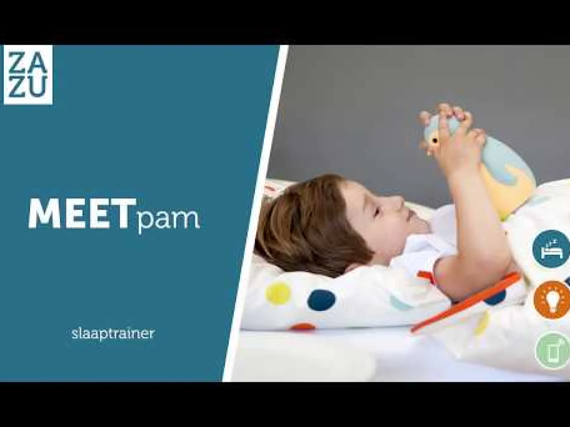 Slaaptrainers|Nachtlampjes*Zazu slaaptrainer nachtlamp met muziek Pam grijs grijs